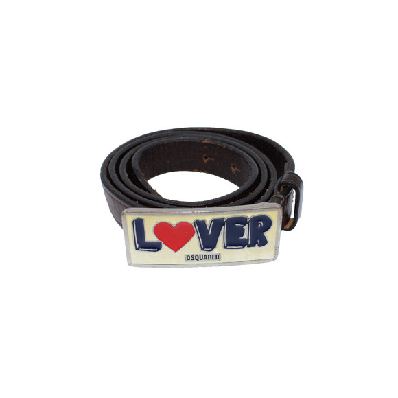 DSQUARED2 Other - B0 Vintage Dsquared2 LOVER Buckle Brown Belt Size M Waist 35" - 41"